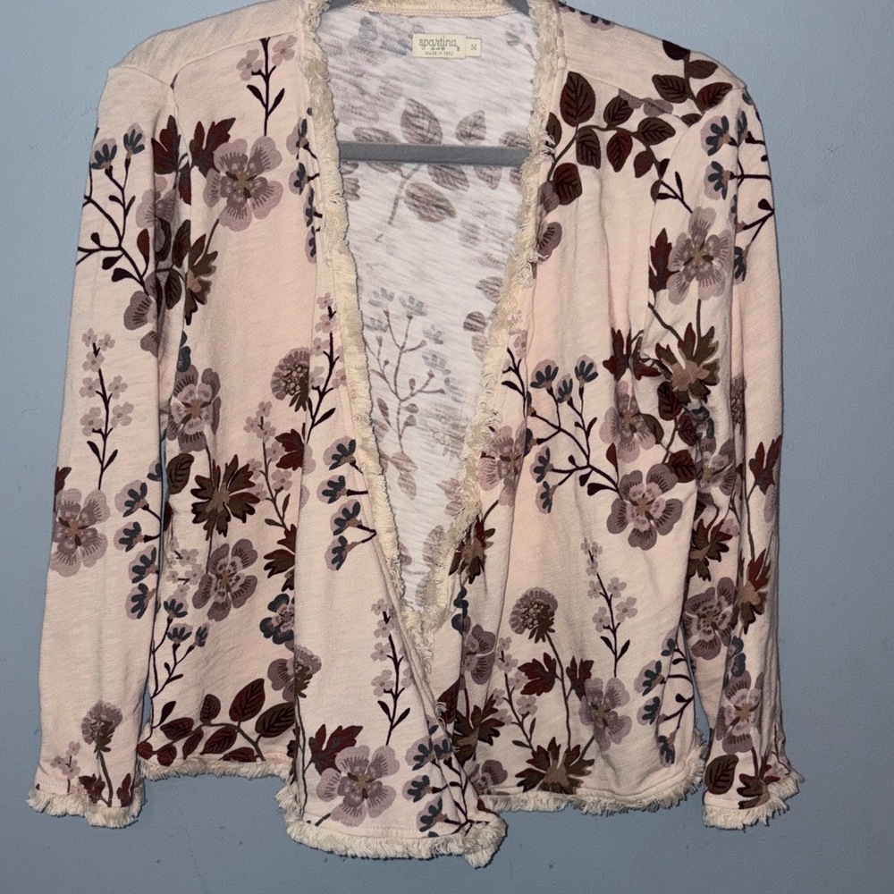 Spartina SM Floral Fringe Shrug